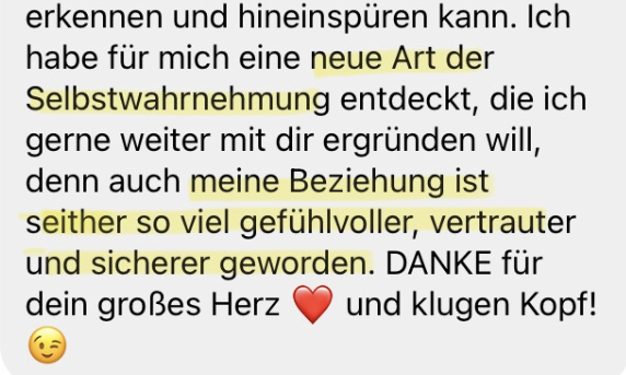 Testimonial Coaching mit Emma Costa